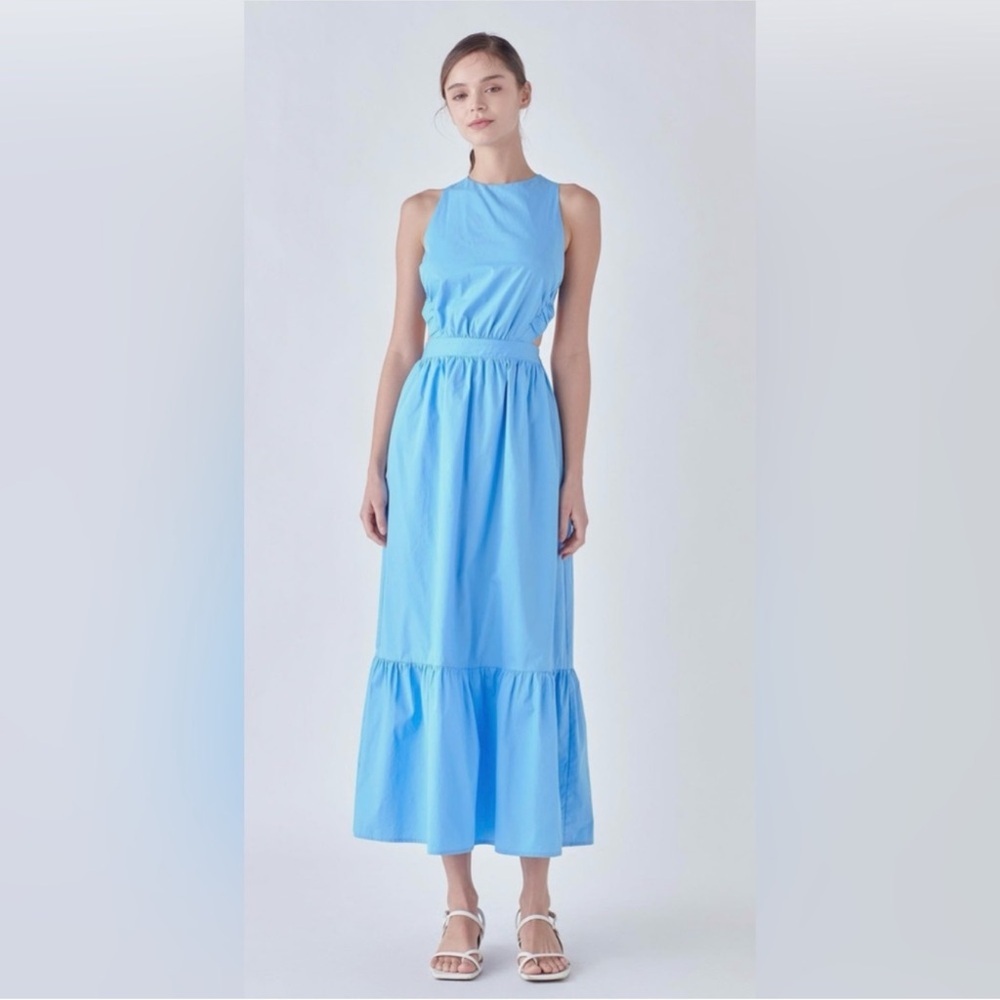English Factory Light Blue Maxi Dress